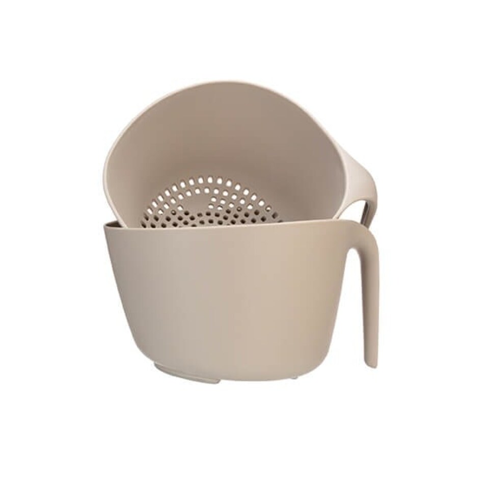 image 1 of Fusion Twist Mixing Bowl & Colander Set Grey