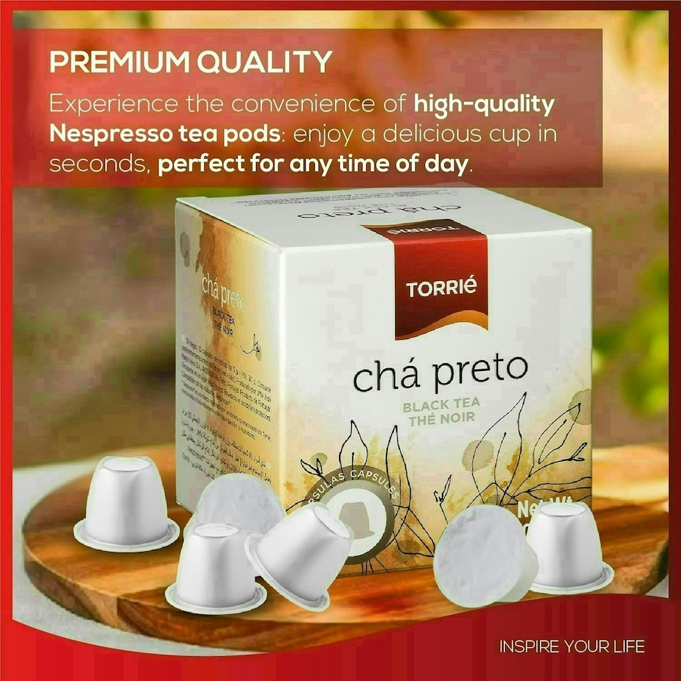 image 1 of Black Tea Nespresso ® Compatible Coffee Machine Capsules (60 Pods)