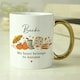 image 5 of Personalised Autumn Gold Handled Mug White