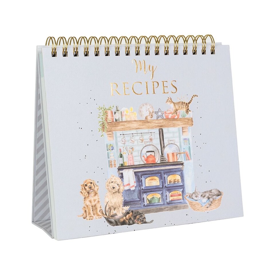 image 1 of Wrendale Designs Ring Bound Animal Illustrated Recipe Book