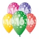 image 1 of Assorted Colour Cosmic Stars Age 16 Latex Balloons 33cm / 13 in - Pack of 6