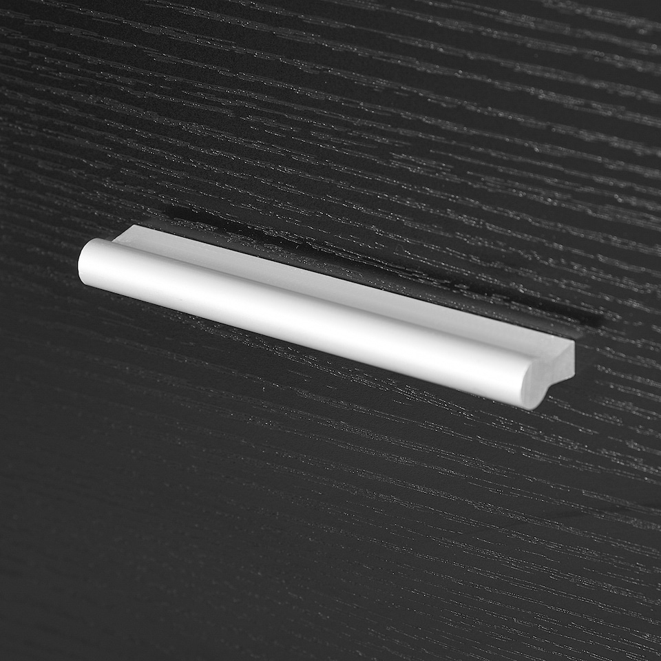 image 1 of HOMCOM File Cabinet with 4 Drawers for Home Office, Vertical Filing Cabinet with Lock, Adjustable Hanging Bar for A4 and Letter Size, Black Wood Effect