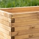 image 3 of Primrose Rectangle Pine Wood Raised Trough Outdoor Patio Planter 1.8m