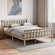 image 1 of Vida Designs Milan 4ft6 Double Bed Wood Frame, High Foot End, Pine, 135 x 190cm