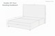 image 5 of Sloomy Mayfair Steel Plush Divan Bed Base No Drawers With 54 Inch Floor Standing Headboard | Grey | Steel | Double | 1