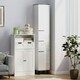image 6 of HOMCOM Bathroom Cabinet with Adjustable Shelves, Double Doors and Drawer