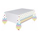 image 2 of Amscan Plastic Chevron Party Table Cover - Rainbow - One Size