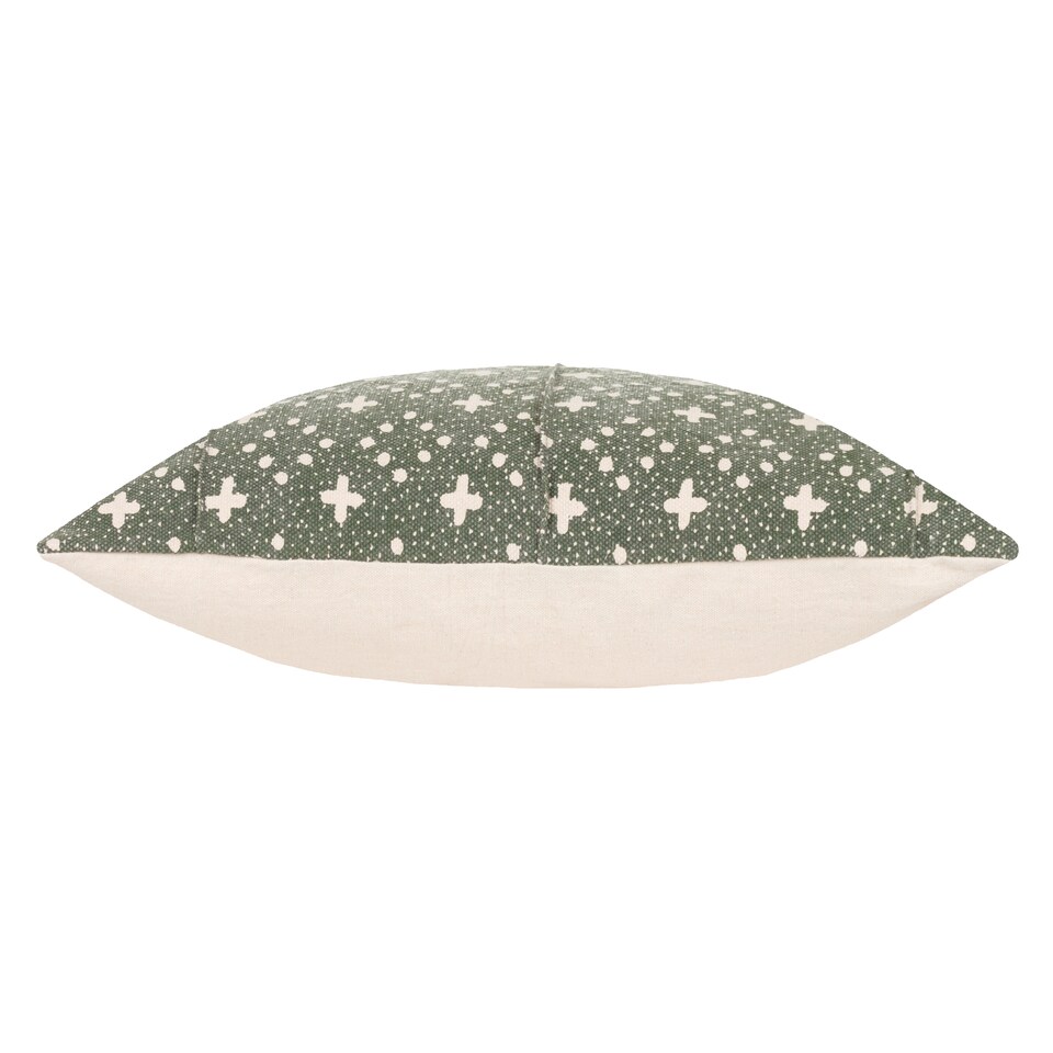 image 1 of Yard Helm Organic Woven Cushion, Lichen, 50 x 50cm