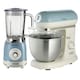 image 1 of Ariete ARPK38 Vintage Retro Jug Blender and Stand Mixer Set Blue