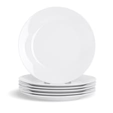 Argon Tableware Classic White Dessert Plates - 19cm - Pack of 24 | White | White