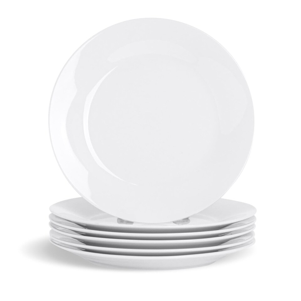 image 1 of Argon Tableware Classic White Dessert Plates - 19cm - Pack of 24 | White | White