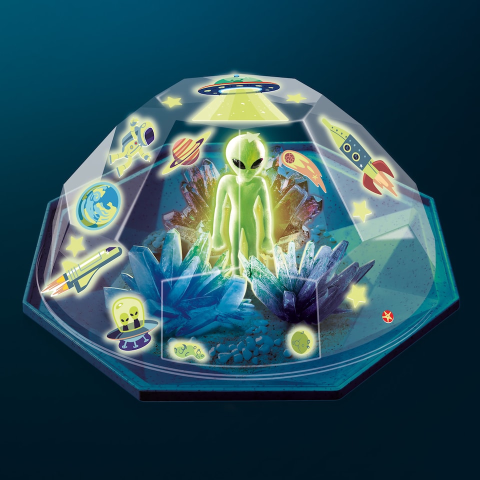 image 1 of Crystal Growing - Outer Space Crystal Terrarium