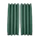 image 1 of Emerald Green Linen Blackout Eyelet Curtains - 46x54 Inch Drop - Pair | Green | One Size