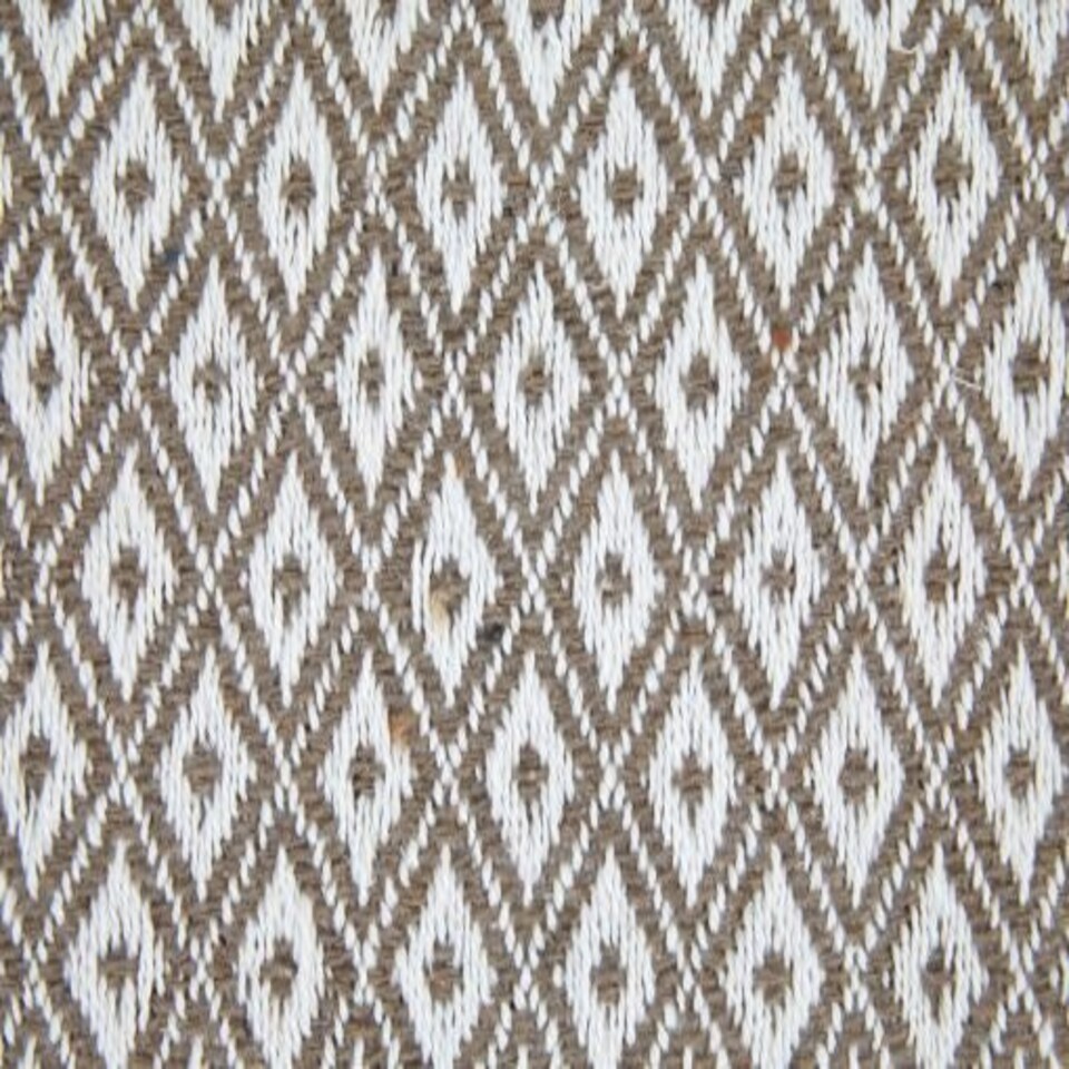 image 1 of Stockholm Collection Recycled Cotton Throw in Taupe (70" x 100") Brown | Natural