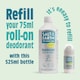 image 6 of Salt of the Earth Natural Deodorant Roll on Refill x7 Uses Unscented Natural Origin Ingredients Vegan 525ml