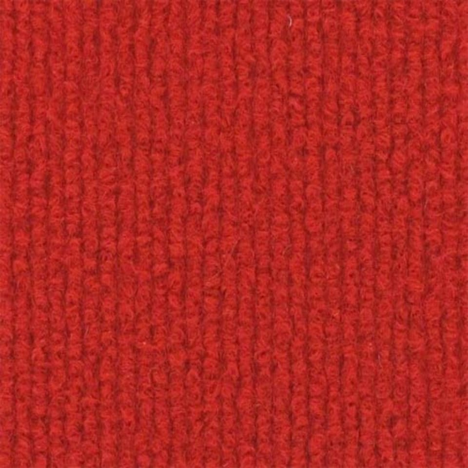 image 1 of 1 Metre Exhibition Quality Ribbed Heavy Duty Red Carpet Runner 1 Metre Wide