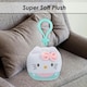 image 9 of Hello Kitty Soft Toy Cubeez Plush Turquoise Cute Plush Huggable Cuddly 7cm Blue