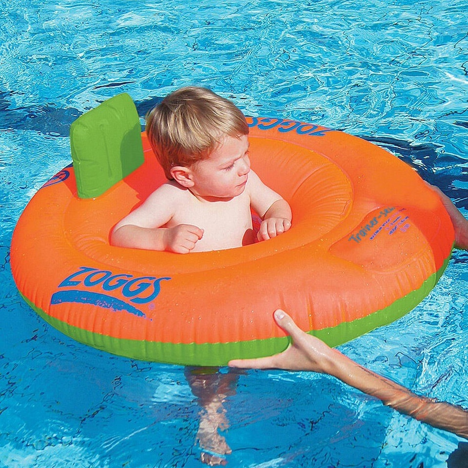image 1 of Zoggs Childrens/Kids Inflatable Ring - Orange/Green - 0-12 Months