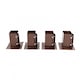 image 3 of 4x Heavy Duty Bolt Down Fence Post Shoe Grip Holder - 75 x 75mm | Brown | 4
