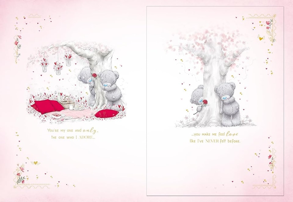 image 1 of Bears Sat On Blanket One I Love Luxury Boxed Large Handmade Valentine's Day Card