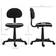 image 3 of HOMCOM Armless Office Chair, Small Desk Chair, Height Adjustable Computer Chair with Rolling Wheels and Low Back, Black
