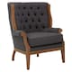 image 1 of Interiors by Premier Cabra Graphite Chair Grey