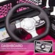image 4 of HOMCOM Kids Electric Ride On Car 12V Off Road Toy with Parental Remote Control 2 Motors Horn Lights Suspension Wheels for 3-6 Years Old Pink