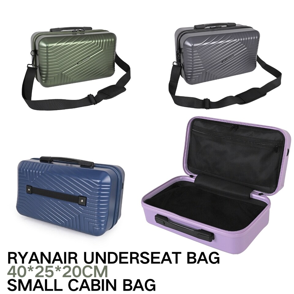 image 1 of Cabin Travel Case with Shoulder Strap 16’| Lightweight Durable Waterproof Hardshell Strap-on Hand Luggage, Carry Bag