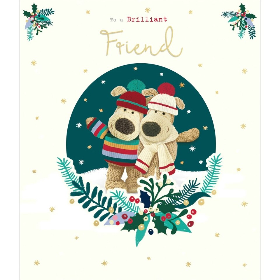 image 1 of Boofle Festive Design Friend Christmas Card