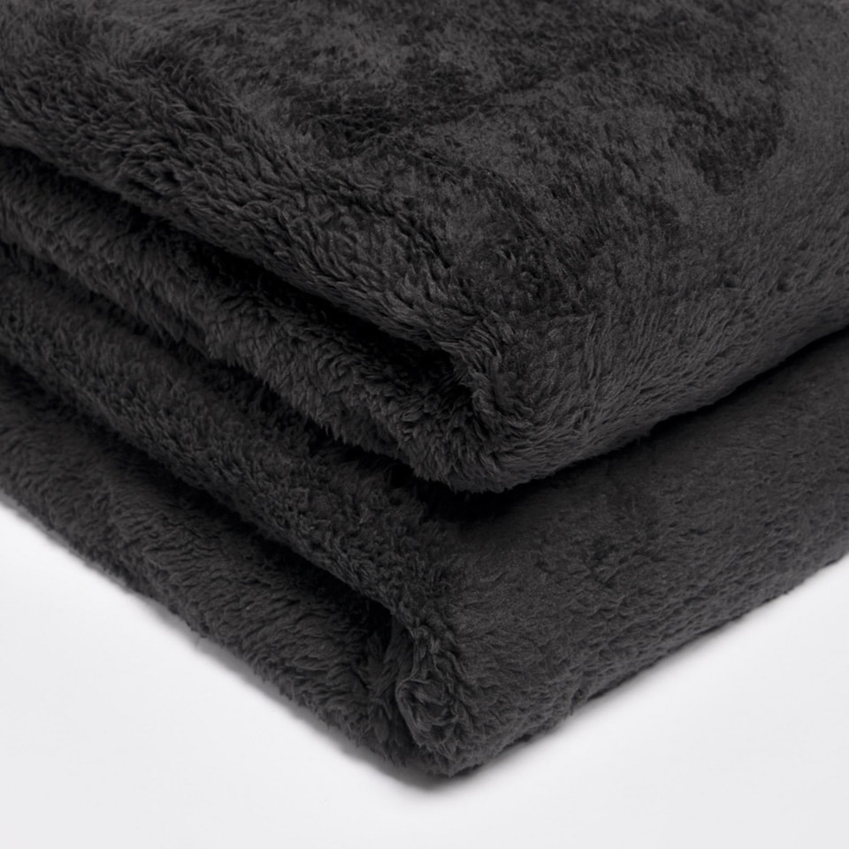 image 1 of OHS Teddy Fleece Large Throw Blanket