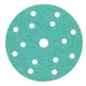 image 3 of 150mm Self Adhesive Hook + Loop Ceramic Abrasive Sanding Discs 60 Grit 500pc
