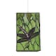 image 3 of Green Stained Glass Dragonfly Rectangular Tiffany Pendant Light Shade | Green | Green | 1