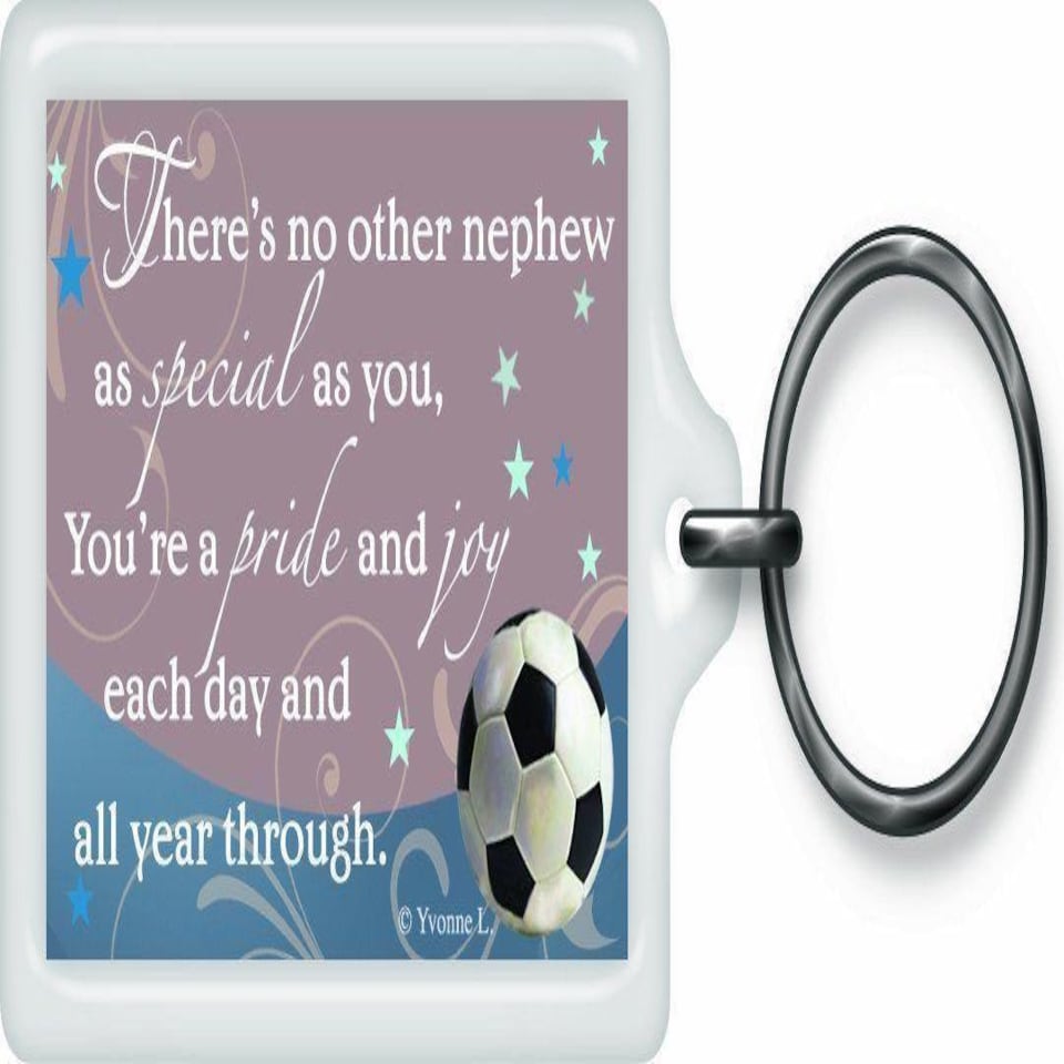 image 1 of Special Nephew Sentimental Keyring - Birthday Christmas Gift