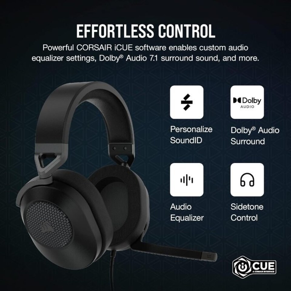 image 1 of Corsair HS65 Surround Wired Gaming Headset