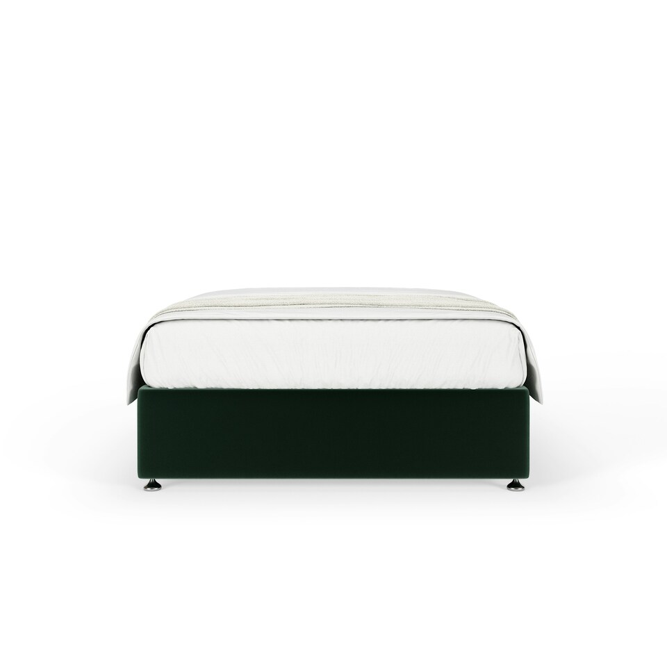 image 1 of Ortho Classic Orthopaedic Green Plush Velvet Divan Set Super King