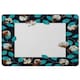 image 1 of Watercolour Blue Leaf Frame (Placemat)