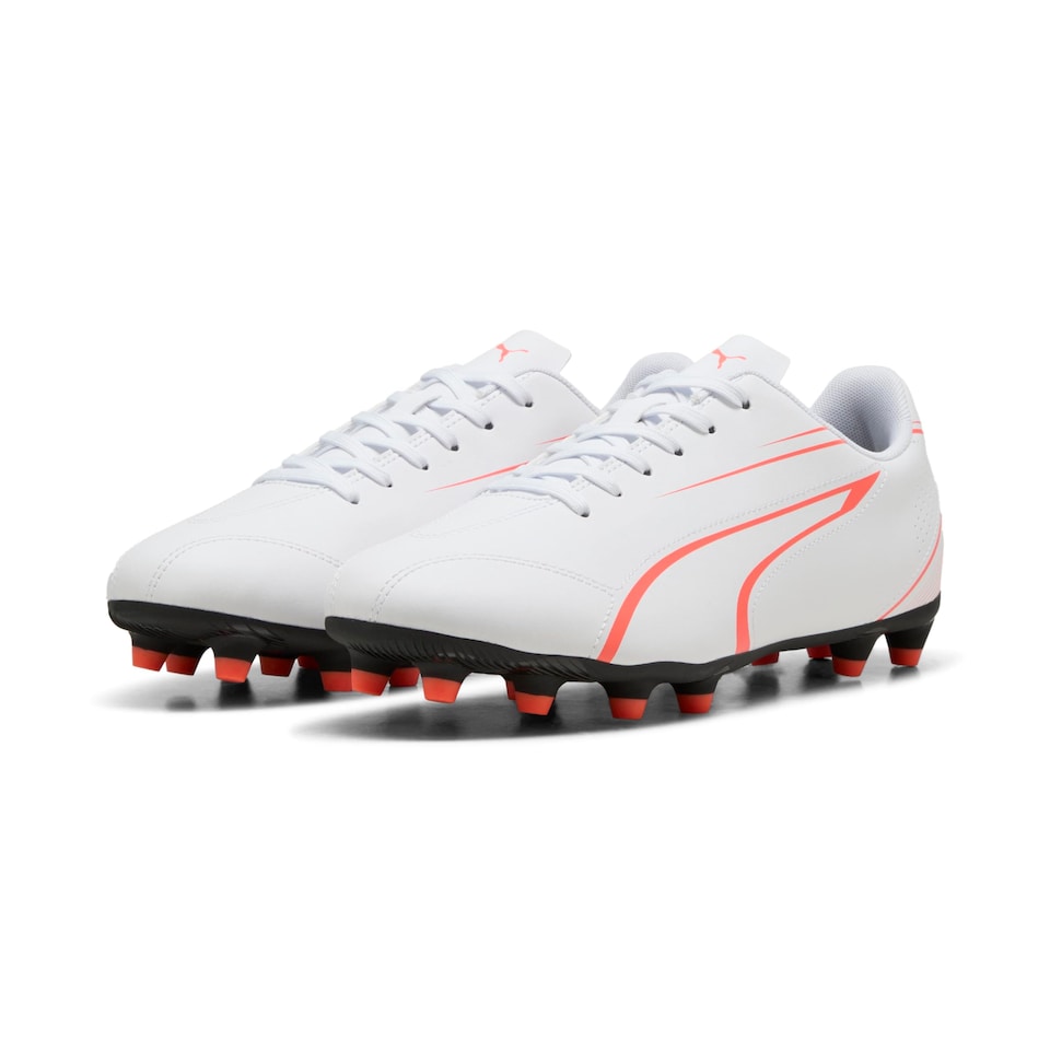 image 1 of Puma Attacanto Junior FG/AG Football Boots 2 White/Red