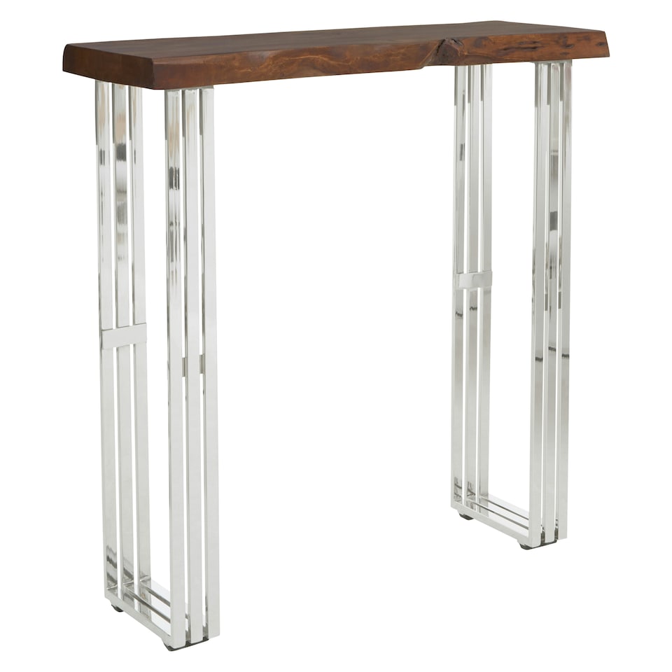 image 1 of Interiors by Premier Natural And Silver Console Table Brown