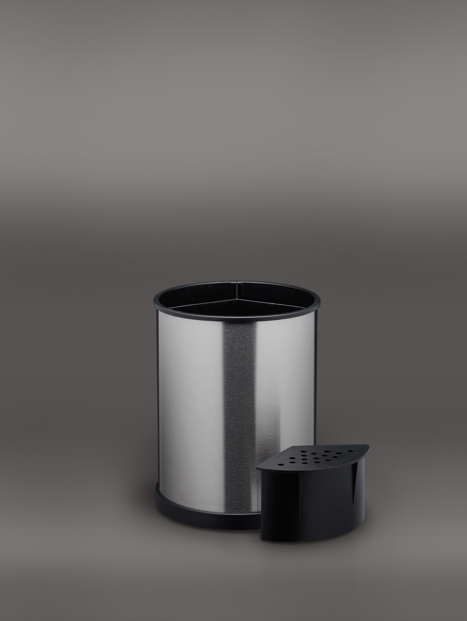MasterClass Rotating Stainless Steel Finish Utensil Holder in Silver