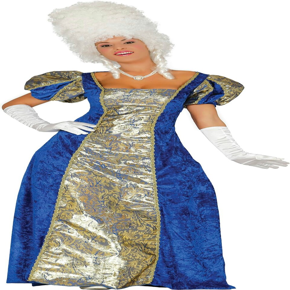 image 1 of Fancy Dress Adult Blue Marchioness - L