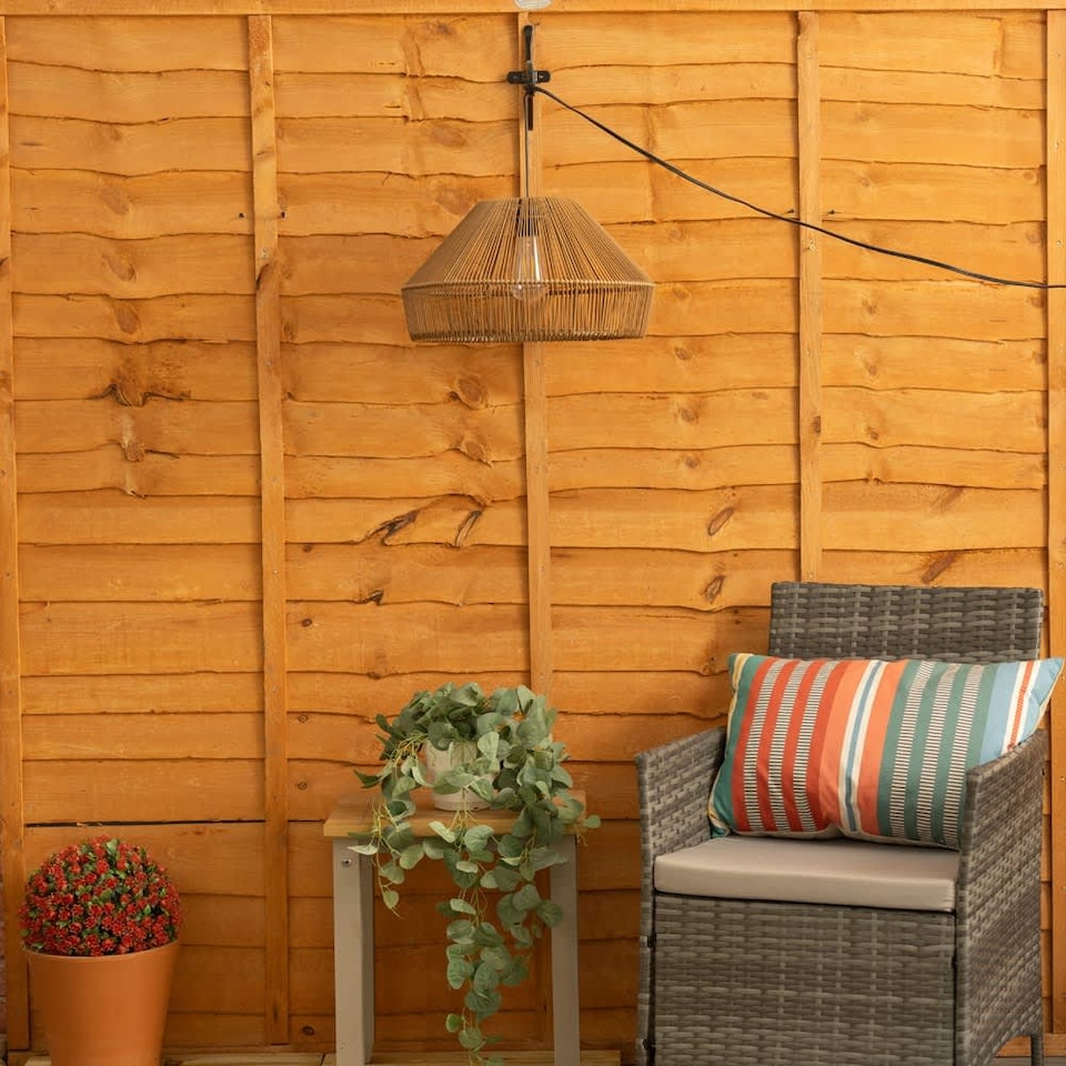 image 1 of ValueLights Brown Outdoor Overhead Light | Brown