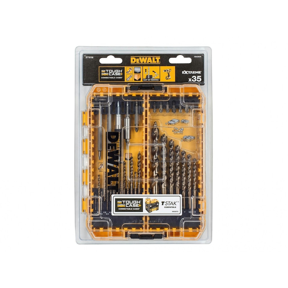 Dewalt Power Tools Dt70756 Mixed Drill & Bit Set, 35 Piece - Multi Colour - One Size