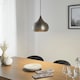 image 3 of Brosnan 1 Light Dome Ceiling Pendant Matt Nickel