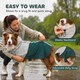image 5 of PawHut Dog Raincoat with Hood, Dog Rain Jacket, for Medium Dogs, M