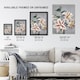 image 3 of White Pink Spotted Lily Flowers Vintage Framed Wall Art Print Kazumasa 12x16"