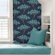image 5 of NuWallpaper NU3141 Ficus Peel & Stick Wallpaper, Blue Multi