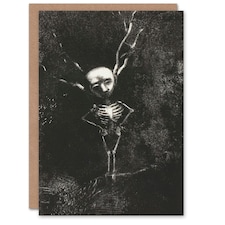 Odilon Redon Art Card Pale Figure in Maze of Branches