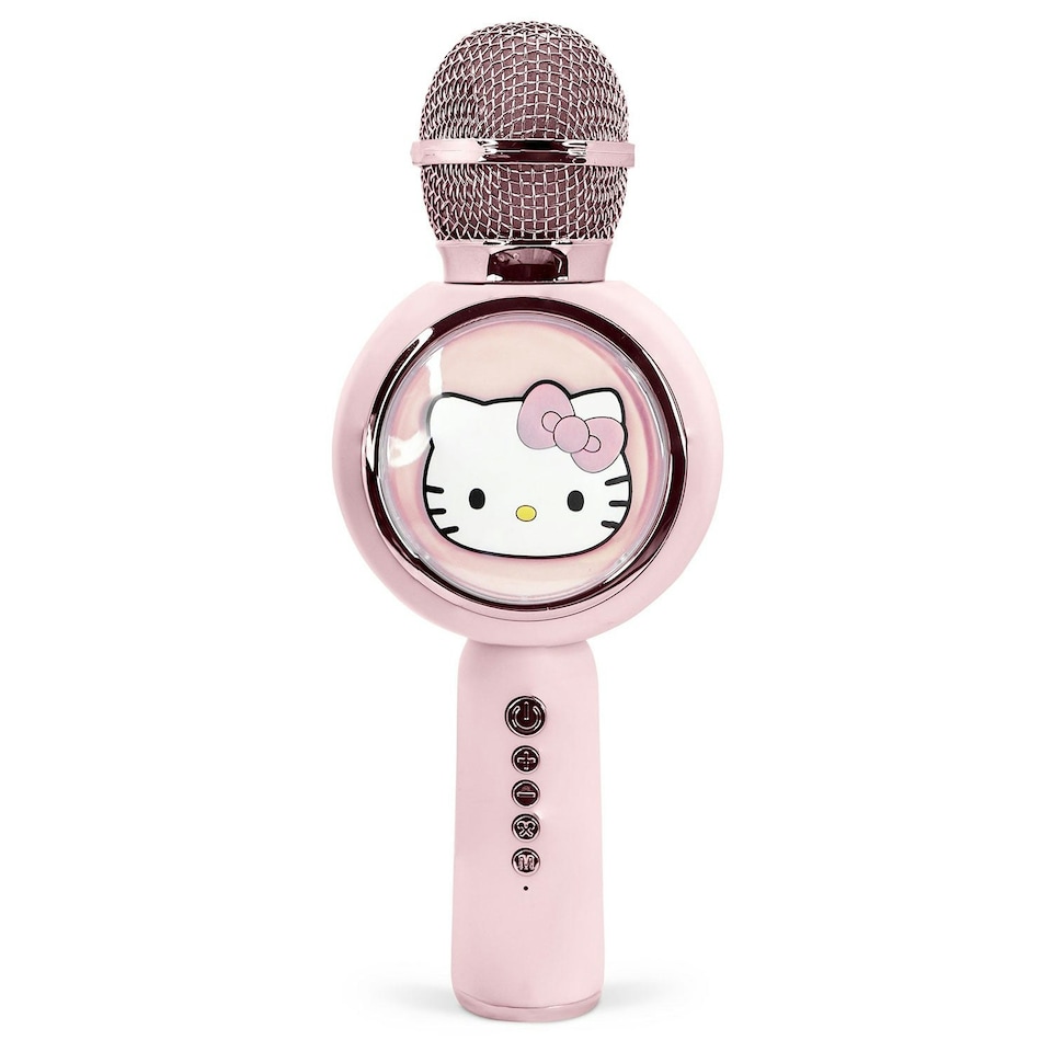 image 1 of Hello Kitty Karaoke Microphone and Wireless Speaker with LED Lights