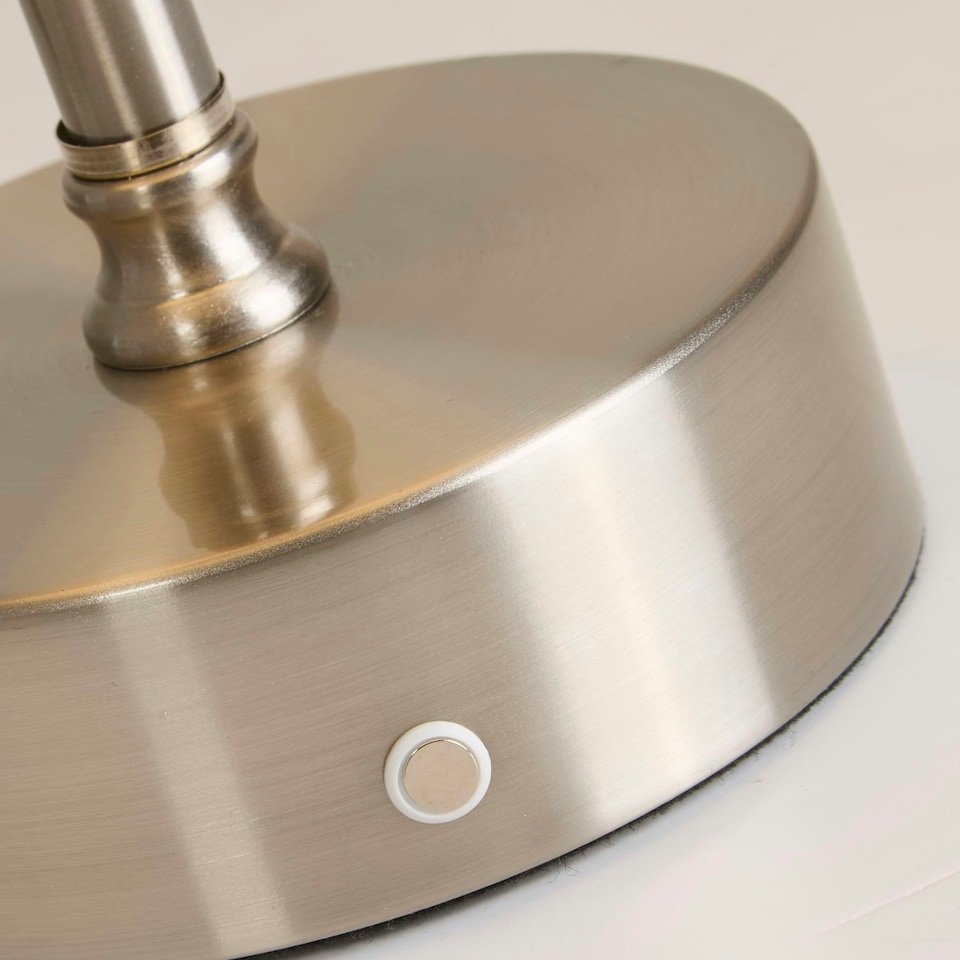 image 1 of RECHARGEABLE SATIN NICKEL TABLE LAMP Gold