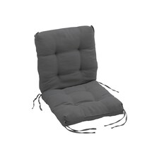Living and Home Lawn Chair Cushion Deep Seat for Indoor and Outdoor Furniture | Black